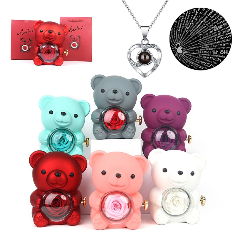 Eternal Rose & Teddy Gift Box