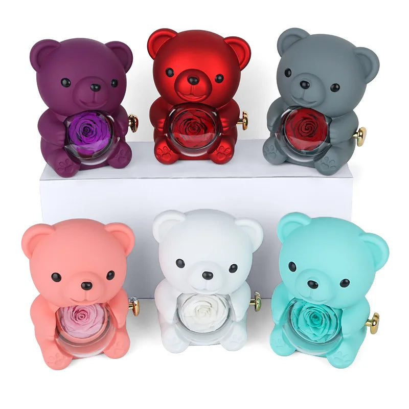 Eternal Love Teddy Bear Rose Box