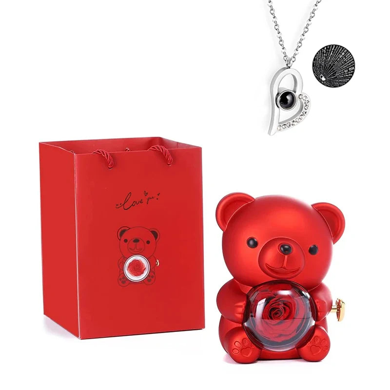 Eternal Rose & Teddy Gift Box