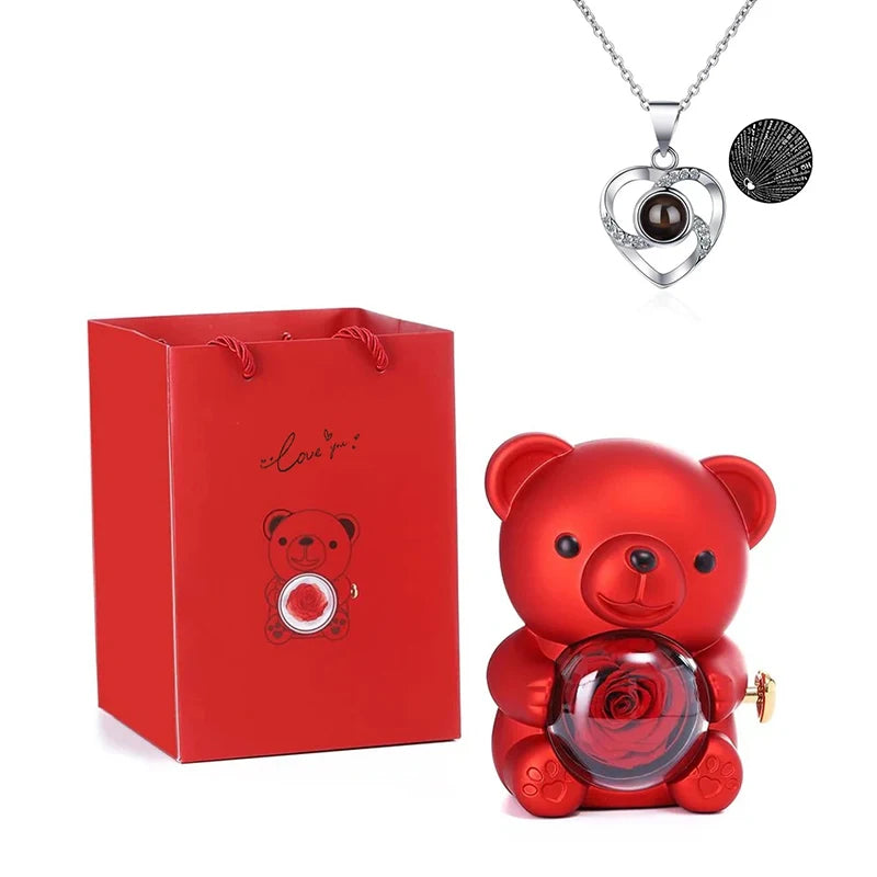 Eternal Rose & Teddy Gift Box